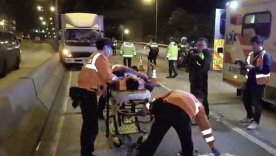 Screengrab via Apple Daily video.