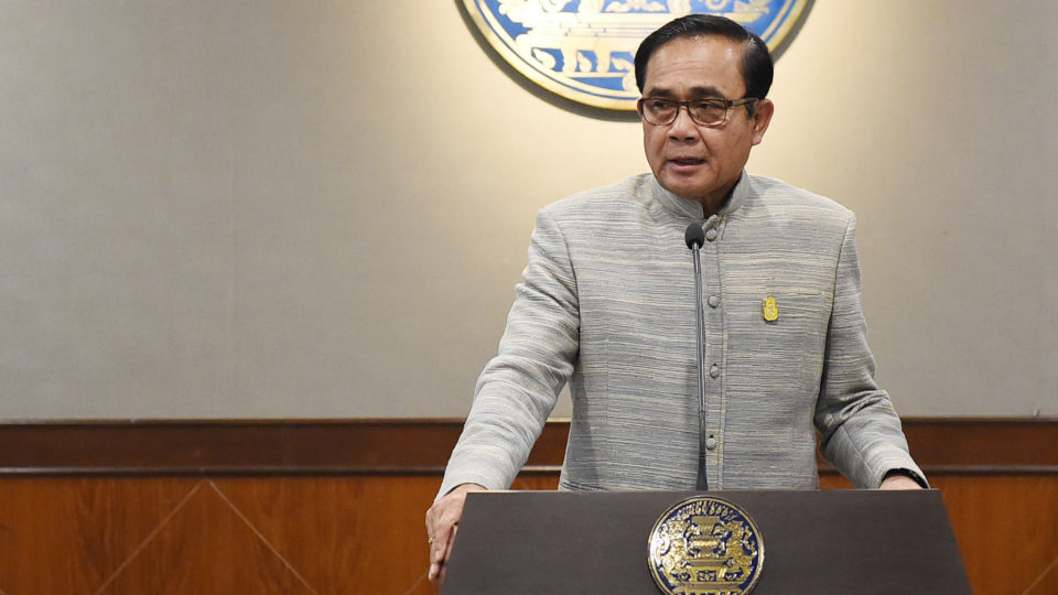 A file photo of Prime Minister Prayuth Chan-ocha, March 27, 2018. Photo: Royal Thai Government