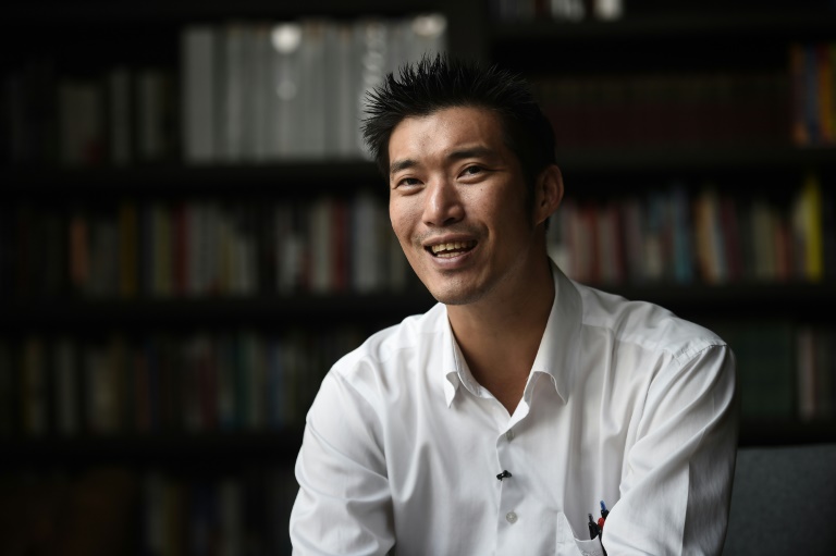 This photo taken on March 13, 2018, shows Thanathorn Juangroongruangkit, leader of new Thai political party Future Forward, speaking about his political ambitions during an interview at his home in Bangkok. Photo: Lillian Suwanrumpha/ AFP