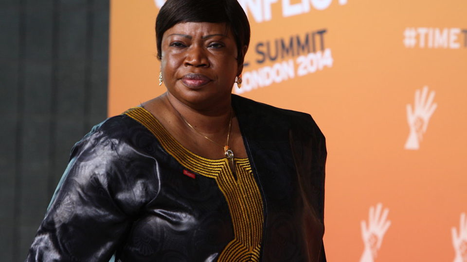 ICC prosecutor Fatou Bensouda arrives at the Global Summit to End Sexual Violence in Conflict in June 2014. Photo: Foreign and Commonwealth Office