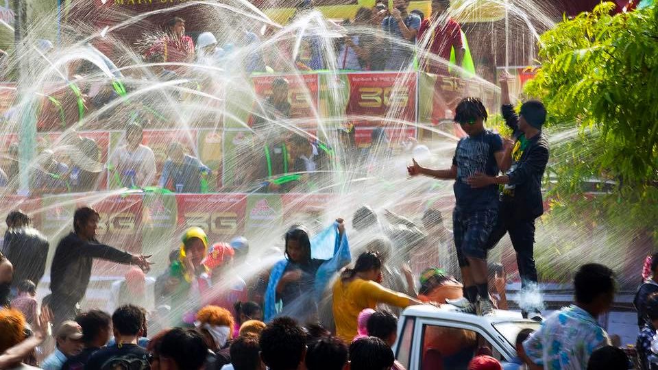 Thingyan festivities. Photo: Facebook / MCNN