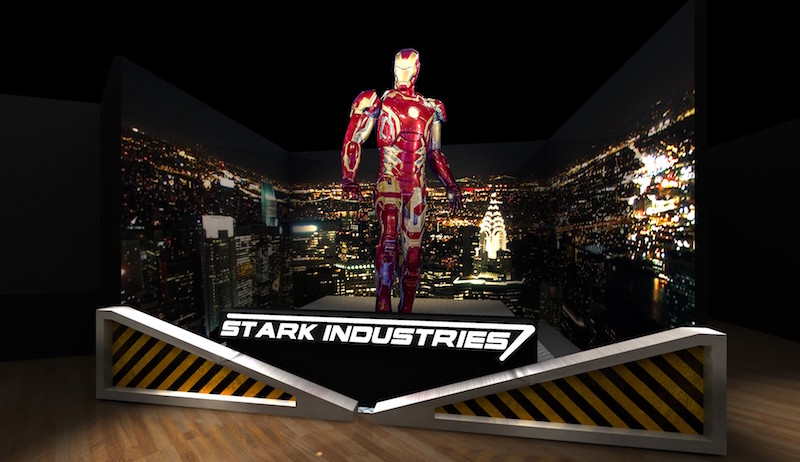 A 5m-tall Iron Man that will be featured in the exhibition. Photo: MARVEL