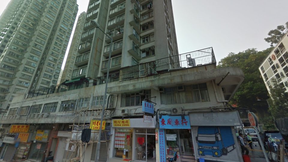 Building in Cheung Sha Wan from which the dog was thrown. Via Google