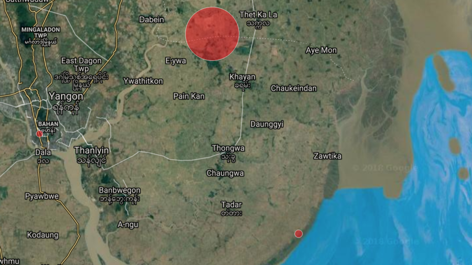 Earthquake magnitude yangon