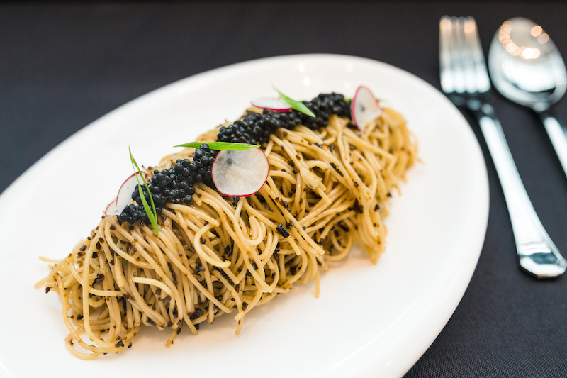 Seaweed & Caviar Cold Pasta. Photo: Ta-Da! The Bistro