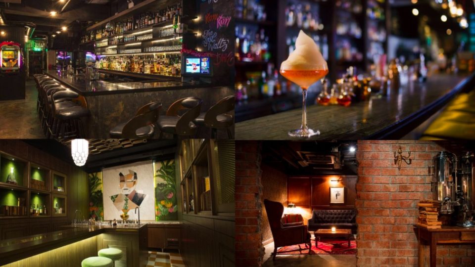 (From top left clockwise) The Pontiac, Quinary, Stockton, and The Old Man are among the four bars to make it to the top 50 best bars in Asia. Photos via Facebook.