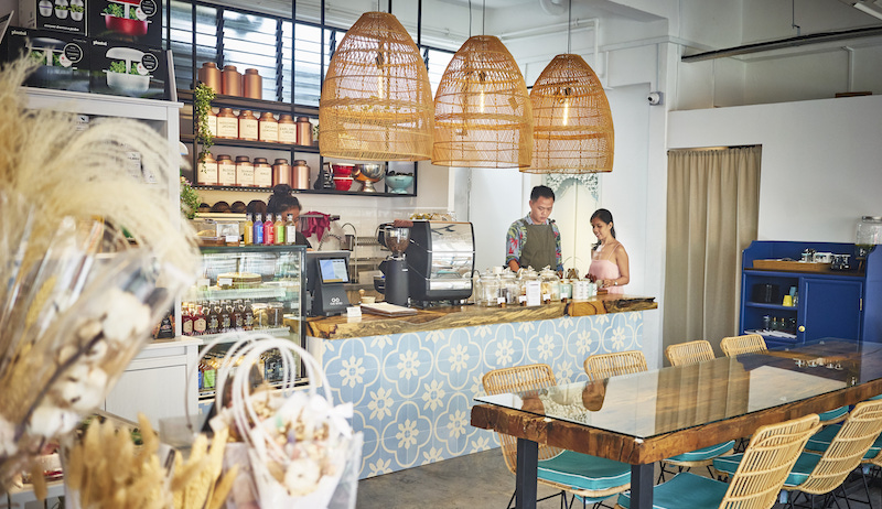 Founders Cheryl Ou and Daniel Yeow at the cafe. Photo: The Social Space