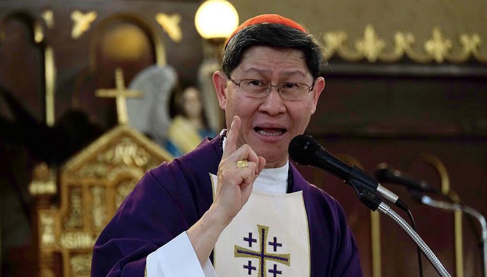 Manila Archbishop Luis Antonio Cardinal Tagle. Photo via ABS-CBN News.