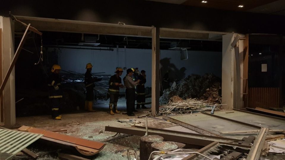 The aftermath of the Marketplace explosion, seen on June 3, 2018. Photo: Yangon Police