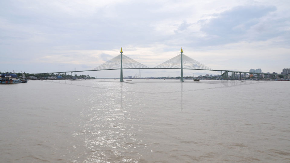 The architectural design of Korea-Myanmar Friendship Bridge.