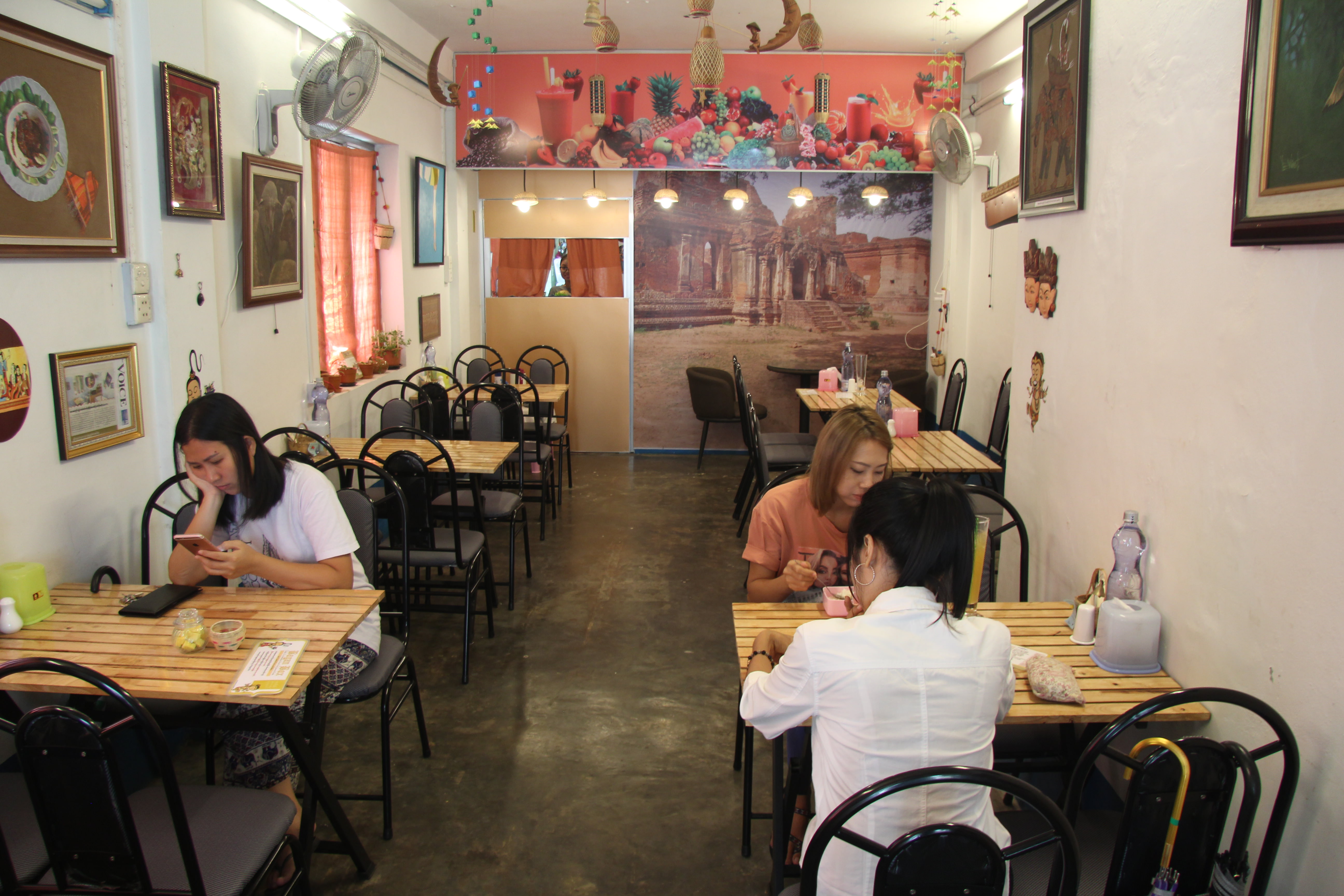 The interior of Bagan Box.