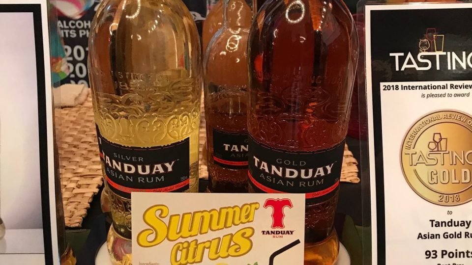 Bottles of Tanduay being sold in the United States. Photo via Facebook.