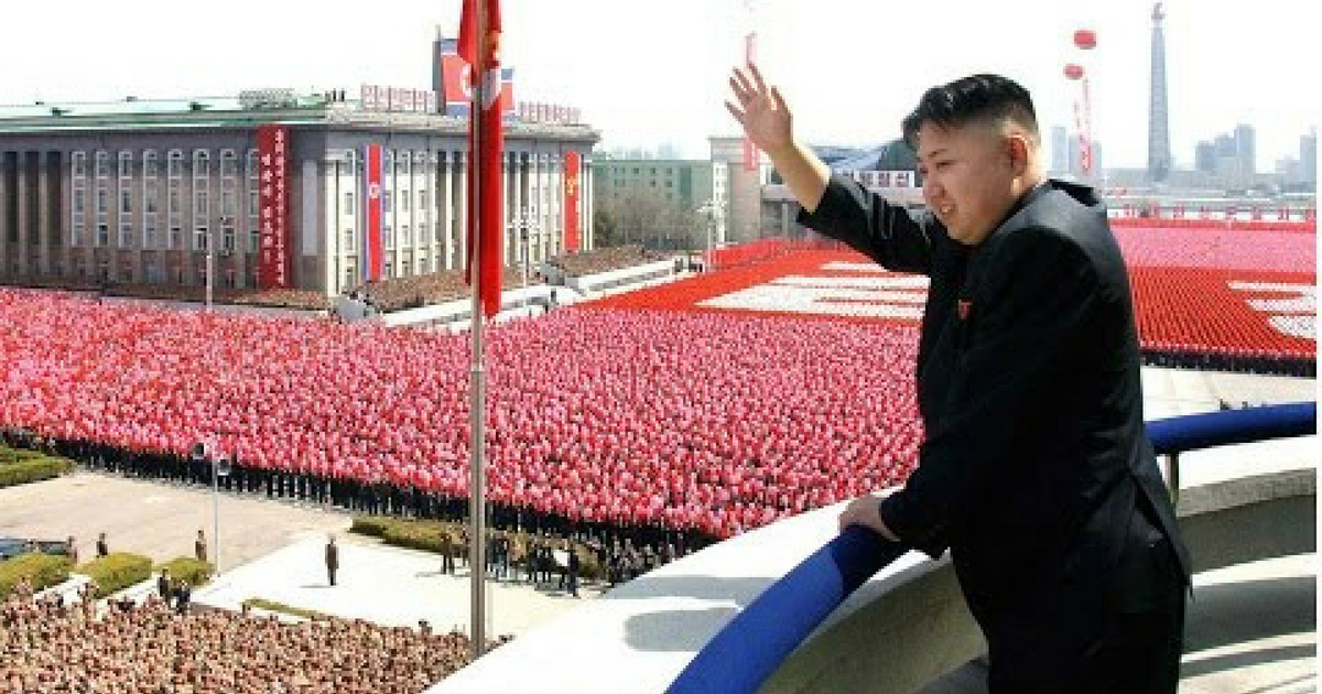 North Korean dictator Kim Jong Un conducts a tiny orchestra only he can hear or see. A senior military official who mistakenly challenged the orchestra’s existence was later fed to wild dogs. Photo: Wikimedia Commons