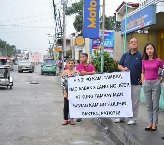 A Facebook post has gone viral for throwing shade at the government’s anti-loitering drive. Photo via Anthony Comedia’s Facebook account.