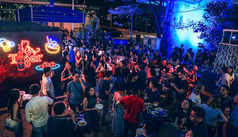 Tiger’s street food pop-up before the main festival. Photo: Tiger Beer/Facebook