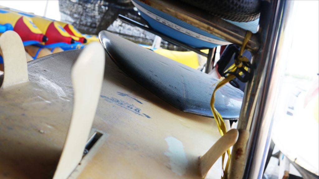 It’s no longer really the season in Serangan and surfing the break now requires boat access. Photo: Jan Glenn/Coconuts Bali