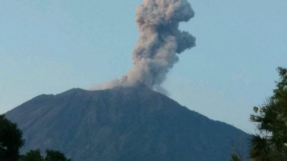 Mount Agung erupting on July 2. Photo: MAGMA Indonesia