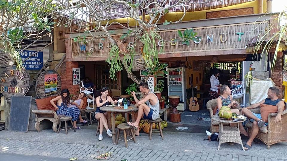 The scene of the crime, Warung Coconut in Ubud. Photo: Warung Coconut/Facebook