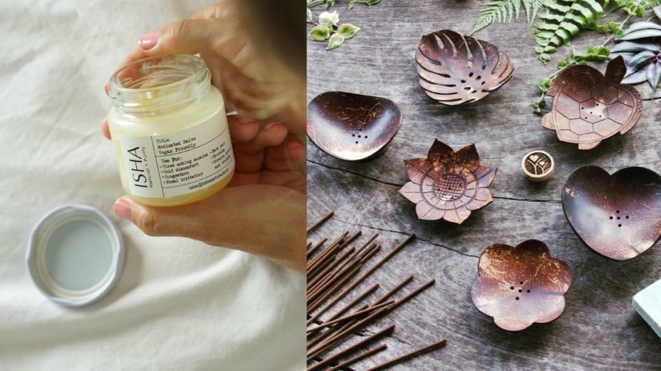 Eco-friendly brands FTW.  Photos: ISHA Naturals and Yasminida 