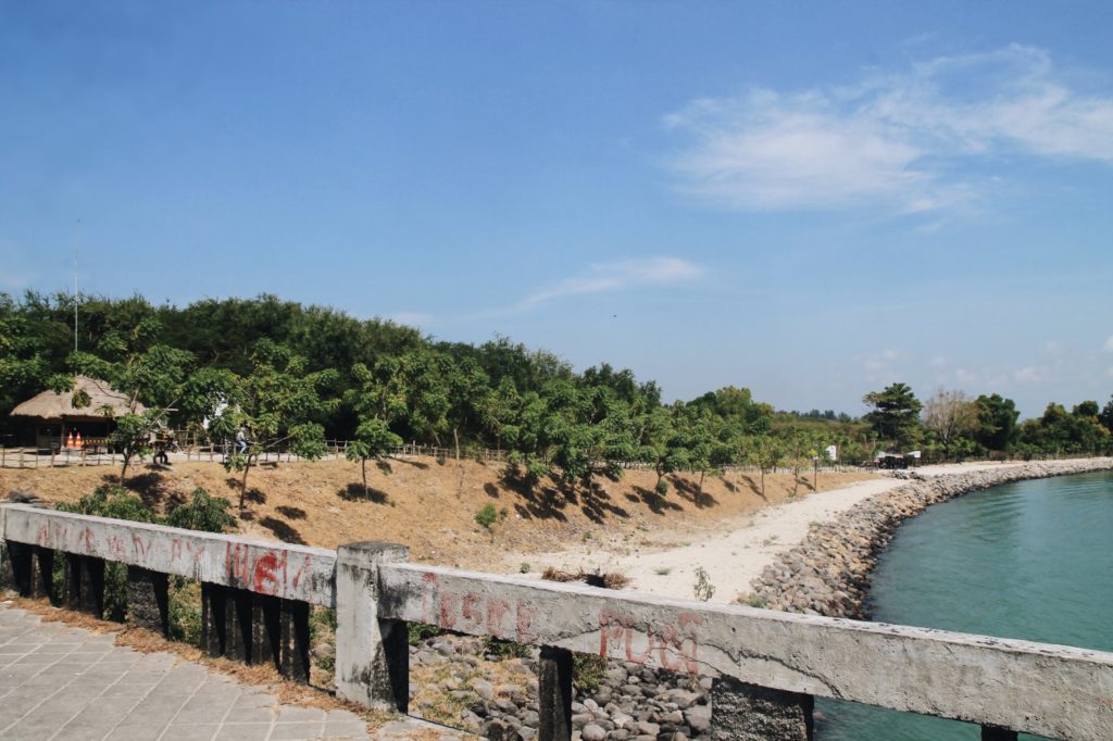 The road to Pantai 2 and 3 is blocked off. Photo: Jan Glenn/Coconuts Bali