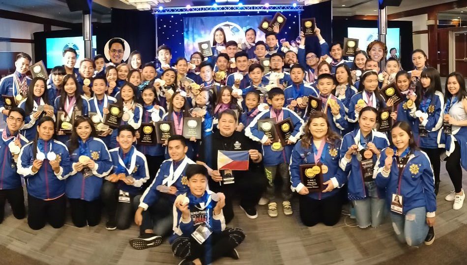 Filipino delegates to the World Championships of Performing Arts. Photo via ABS-CBN.