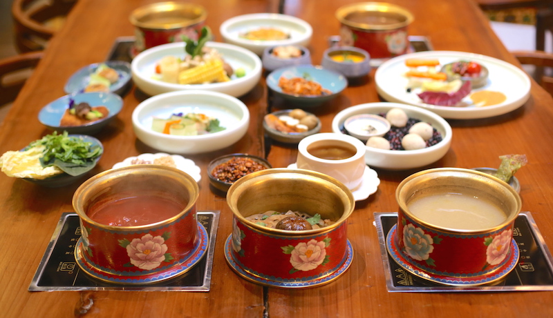 Vegetarian hot pot. Photo: Ganglamedo