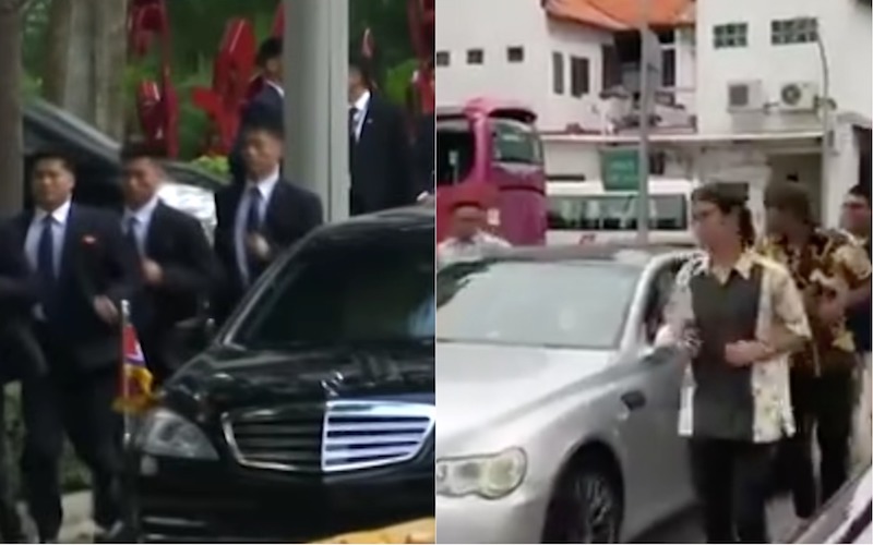 Screengrabs from videos