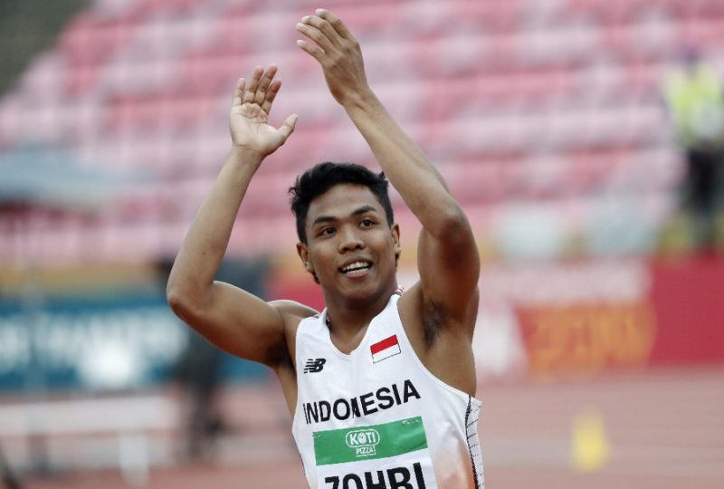 Lalu Muhammad Zohri of Indonesia had to ask his sister for 400,000 rupiah ($30) to buy new trainers before the IAAF competition (AFP Photo/Kalle Parkkinen)