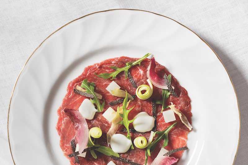 Wagyu carpaccio. Photo: Coconuts Media