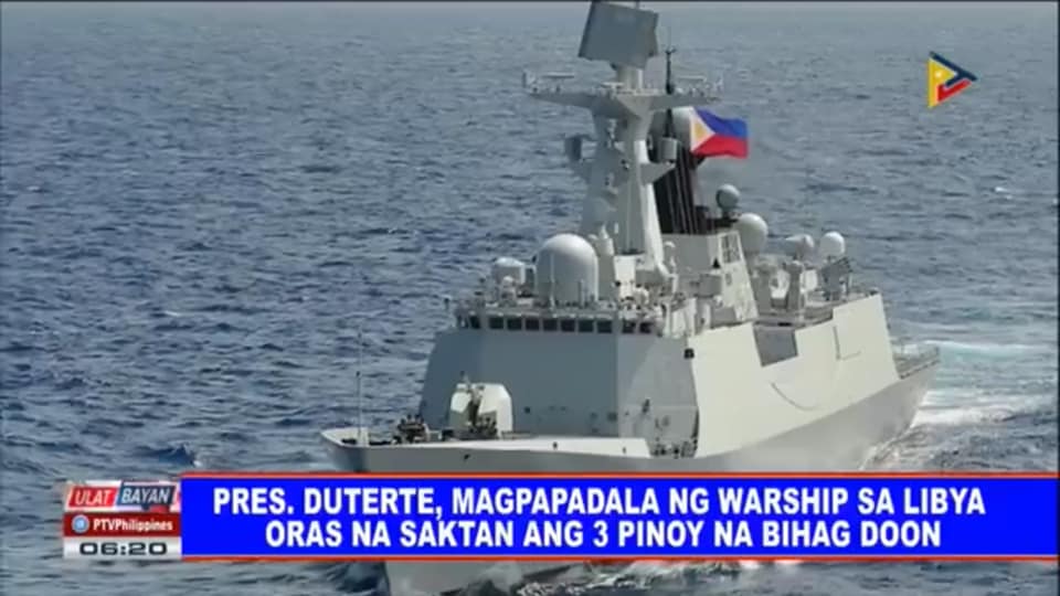 Photo: Screenshot of PTV report captured by MaxDefense Philippines Facebook page