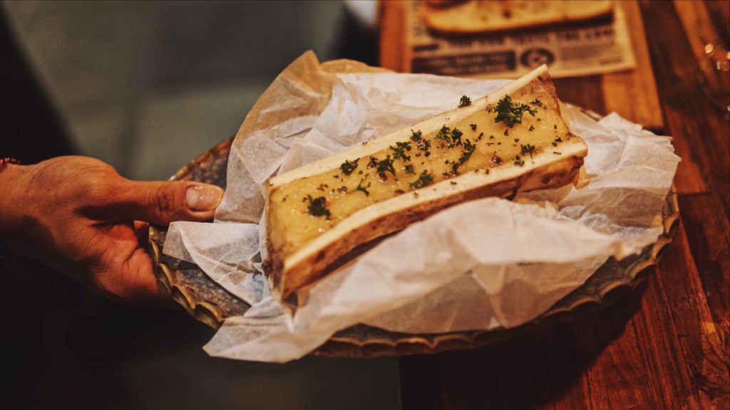 Bone marrow, the fattiest spread. Photo: Coconuts Bali