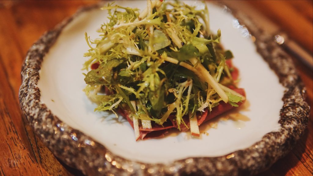 Beef heart salad. Photo: Coconuts Bali