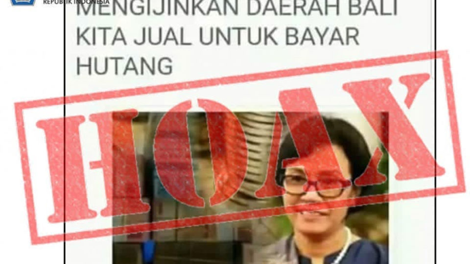Bali is not for sale, don’t believe everything you read online. Post via Sri Mulyani Indrawati/Instagram