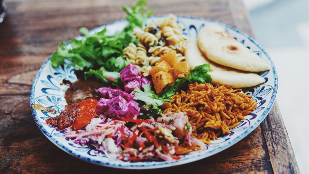 A trip to the salad buffet. Photo: Coconuts Bali