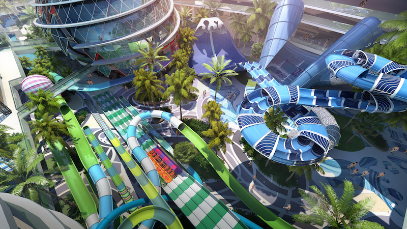 Artist impression of Splash World. Photo: Hatten Land