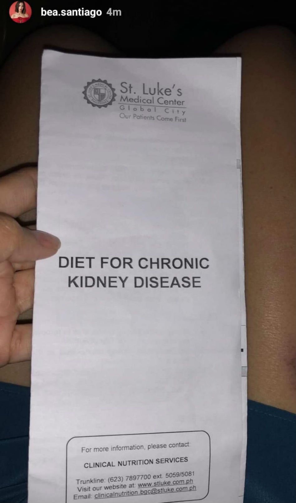 Photo: Screenshot from Santiago's Instagram account.