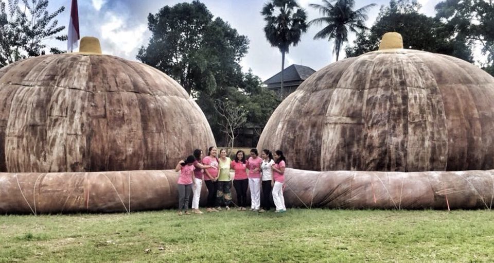 Are those tents was our first question. No, they’re giant boobs, was the answer. Photo courtesy of Bumi Sehat