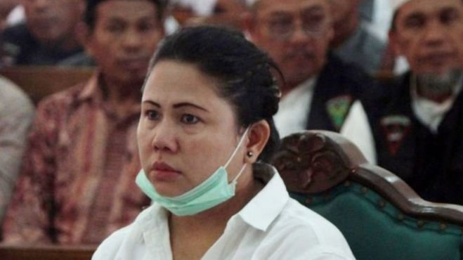 Meliana during her blasphemy trial. Photo: Change.org