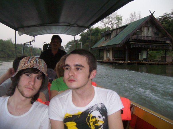 Mat Dan (left) and the author, both looking preposterously young on Mat Dan's initial visit to Southeast Asia. Photo courtesy of George Wright