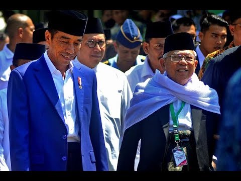 President Joko Widodo (Left) and Vice President-elect Ma’ruf Amin. Photo: @jokowi / Instagram