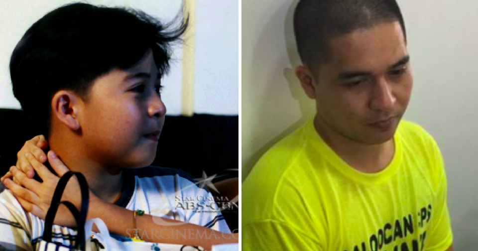 CJ Ramos as a child actor (left) and at present (right). Photo: Star Cinema website and Jerome Lantin, via ABS-CBN