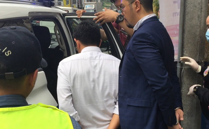 Two of the lawyers arrested in Makati last week. Photo: ABS-CBN.