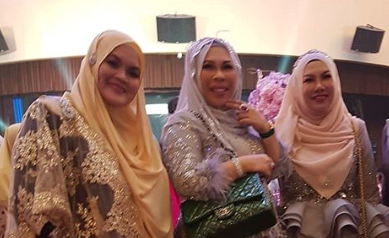 Aishah and DSV (left and center) in happier, more real times via Instagram 