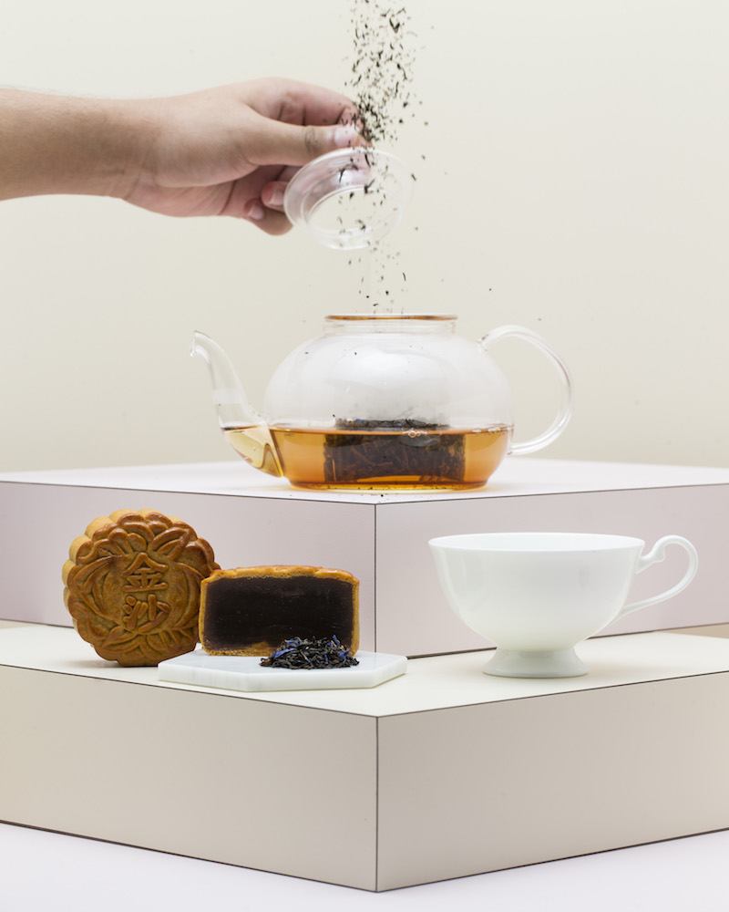 Pu erh tea mooncake. Photo: Marina Bay Sands