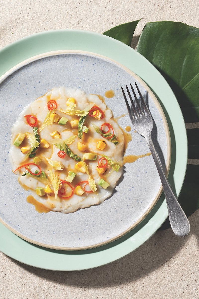 Hokkaido scallop ceviche. Photo: Tanjong Beach Club