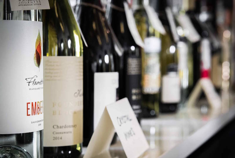 Bottles at The Garage. Photo: Wine Lust