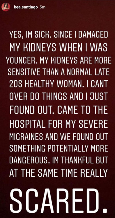 Photo: Screenshot from Santiago's Instagram account.