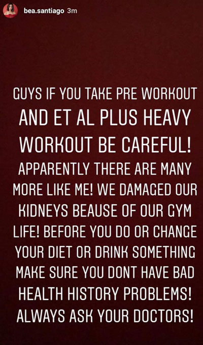 Photo: Screenshot from Santiago's Instagram account.