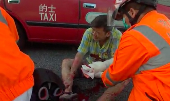 Screengrab via Apple Daily video.