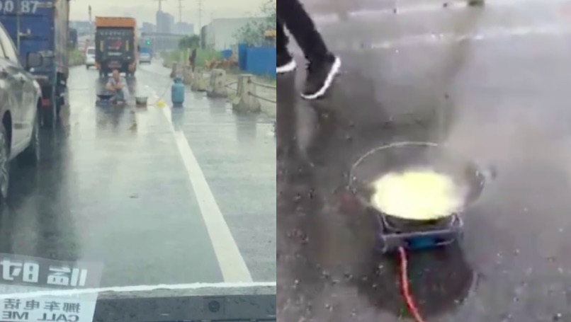 Screenshots via Weibo video.